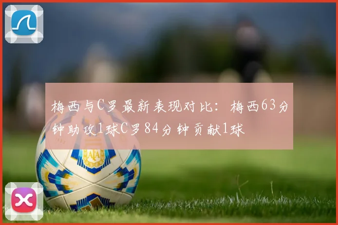 梅西与C罗最新表现对比：梅西63分钟助攻1球C罗84分钟贡献1球